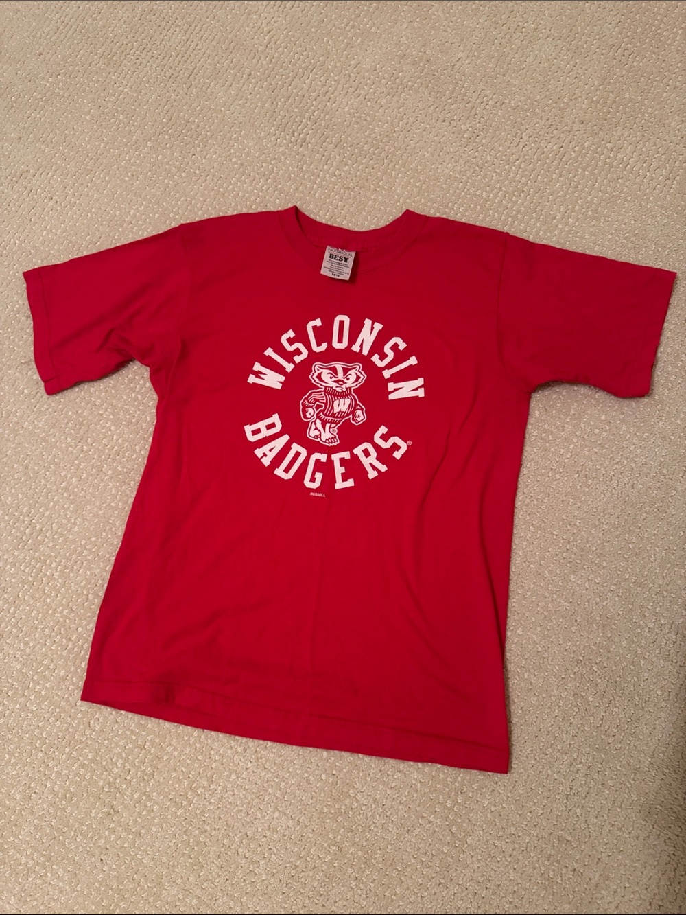 Wisconsin Badgers Red Kids' Tee Vintage